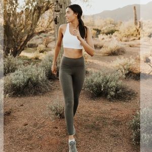 NWOT - HIGH RISE FULL LENGTH WORKOUT PANTS - GRAY